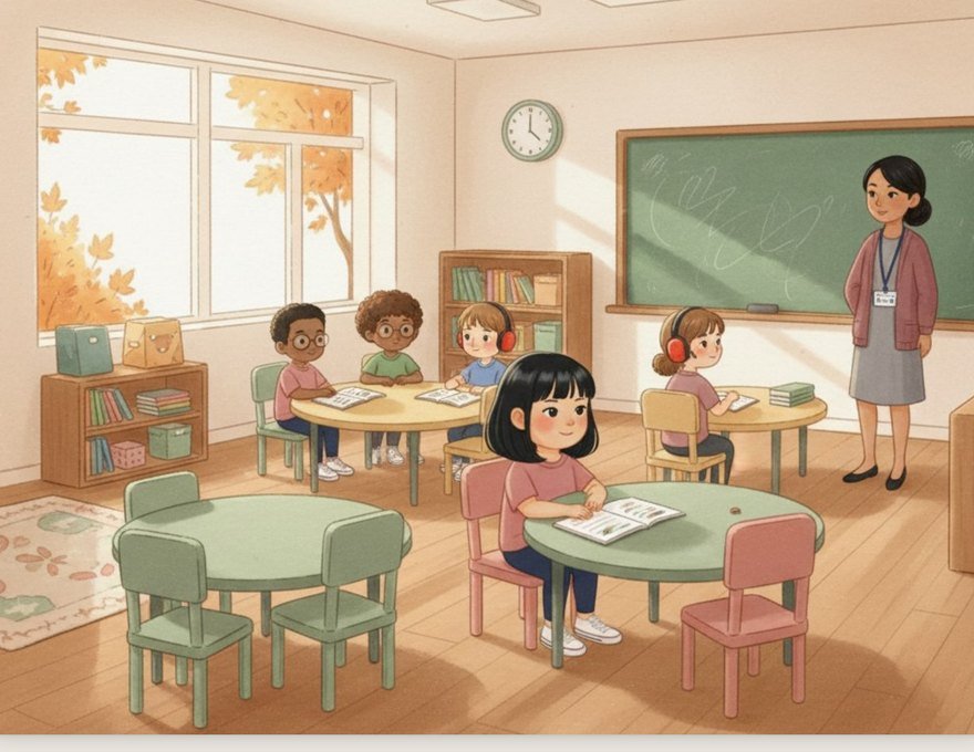 Cover of the Inkwren Studio social story “A Substitute Teacher”