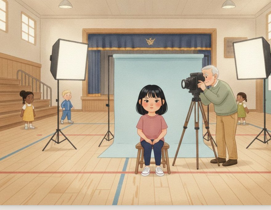 Cover of the Inkwren Studio social story “School Picture Day”